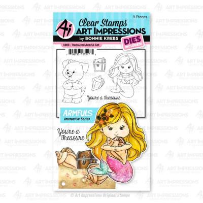 Art Impressions Clear Stamps und Outline-Stanzschablonen -  Treasured
